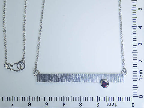 Garnet Strata Necklace
