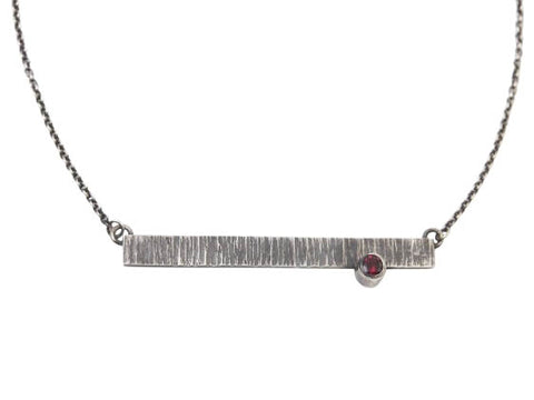 Garnet Strata Necklace